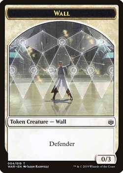 0 3 White Wall Creature Token Mtg Onl Tokens