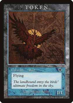 1 1 Blue Bird Creature Token MTG.onl Tokens