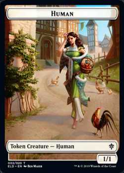 1 1 White Human Creature Token Mtg Onl Tokens